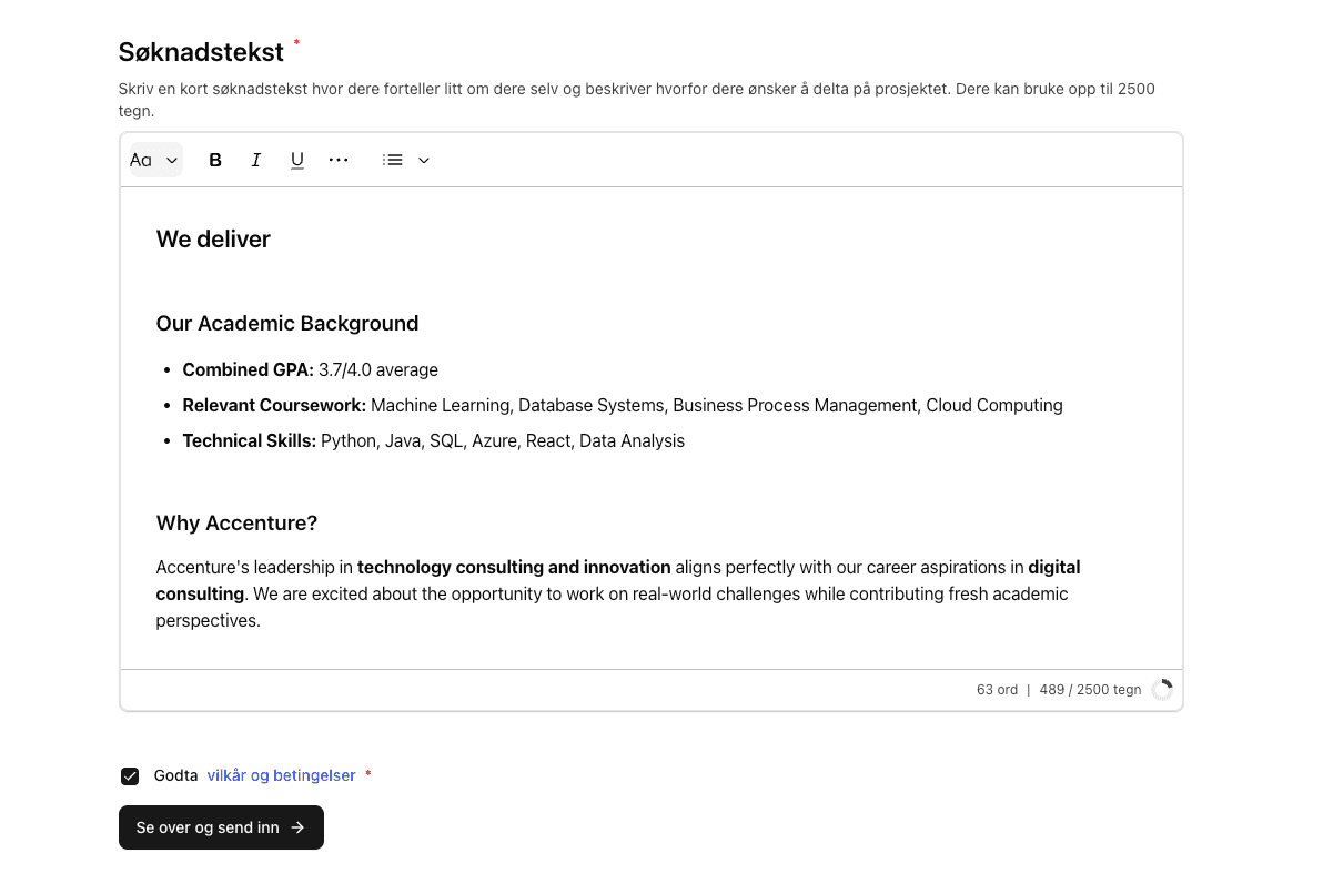 Advanced rich text editor with auto-resizing feature